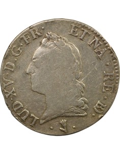 Louis XV à la Vieille Tête 1 écu Argent 1773 Pau 2
