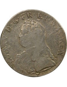 Louis XV au Buste Habillé 1 écu Argent 1732 & Aix-en-Provence 2