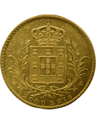 Portugal Louis I du Portugal Louis I - 2 000 Réis Or - 1866 Lisbonne 2000 reis Or 1866 Lisbonne