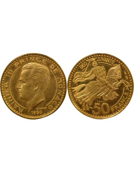 Monaco Rainier III de Monaco Rainier III - 50 Francs Or