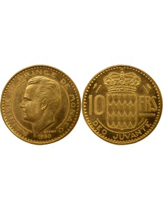 Monaco Rainier III de Monaco Rainier III - 10 Francs Or