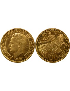 Monaco Rainier III de Monaco Rainier III - 100 Francs Or