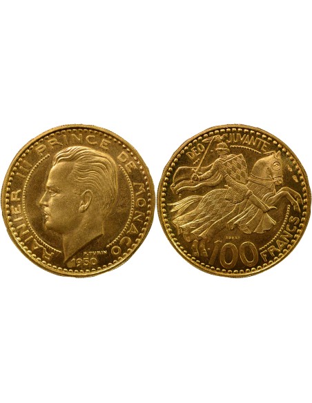 Monaco Rainier III de Monaco Rainier III - 100 Francs Or