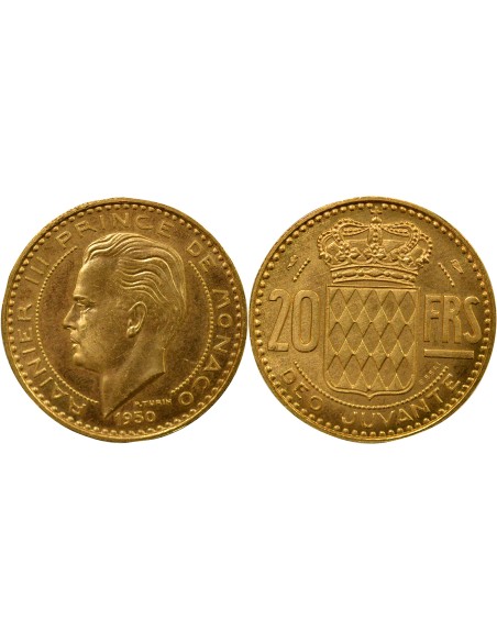 Monaco Rainier III de Monaco Rainier III - 20 Francs Or