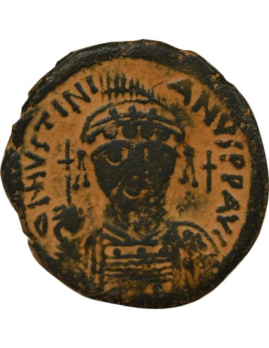 Empire Byzantin Justinien Ier 2e Type 1 follis Cuivre An 31 (557-558) Nicomédie