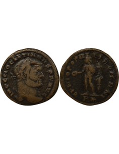 Rome Empire Dioclétien Génie du Peuple Romain 1 ae Bronze 299 Rome