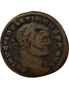 Rome Empire Dioclétien Génie du Peuple Romain 1 ae Bronze 299 Rome 2