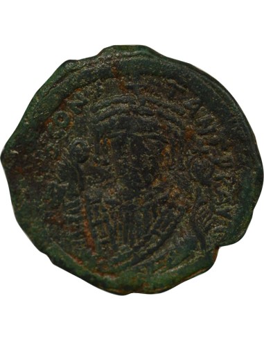Empire Byzantin Tibère II Constantin 2e Type 1 follis Cuivre 581-582 Constantinople