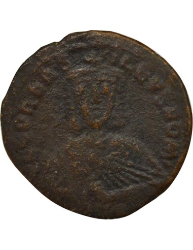 Empire Byzantin Léon VI le Sage Classe I 1 follis Cuivre 886-908 Constantinople