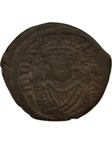 Empire Byzantin Tibère II Constantin 2e Type 1 follis Cuivre 580-581 Constantinople