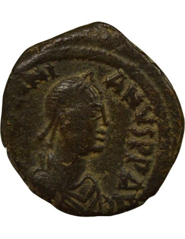 Empire Byzantin Justinien Ier 1e Type 1 follis Cuivre 527-538 Constantinople