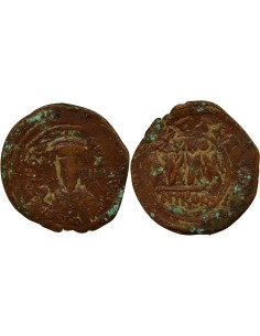 Empire Byzantin Phocas Classe II 1 follis Cuivre An 5 (606-607) Nicomédie