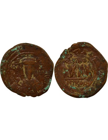 Empire Byzantin Phocas Classe II 1 follis Cuivre An 5 (606-607) Nicomédie