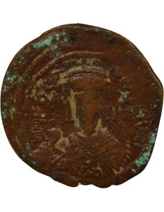 Empire Byzantin Phocas Classe II 1 follis Cuivre An 5 (606-607) Nicomédie 2