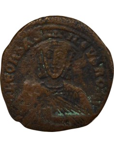 Empire Byzantin Léon VI le Sage Classe I 1 follis Cuivre 886-908 Constantinople 2