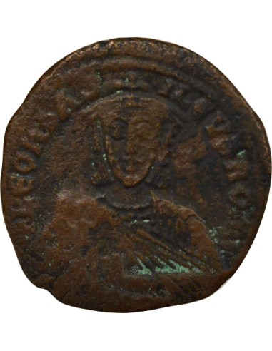 Empire Byzantin Léon VI le Sage Classe I 1 follis Cuivre 886-908 Constantinople