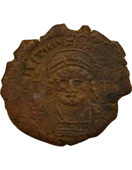 Empire Byzantin Justinien Ier 2e Type 1 follis Cuivre An 36 (563-564) Constantinople