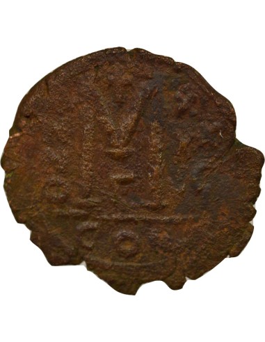 Empire Byzantin Justinien Ier 2e Type 1 follis Cuivre An 36 (563-564) Constantinople