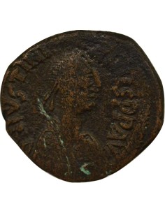 Empire Byzantin Justinien Ier 1e Type 1 follis Cuivre 527-538 Constantinople 2