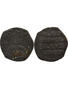 Empire Byzantin Léon VI le Sage Classe I 1 follis Cuivre 886-908 Constantinople