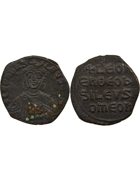 Empire Byzantin Léon VI le Sage Classe I 1 follis Cuivre 886-908 Constantinople