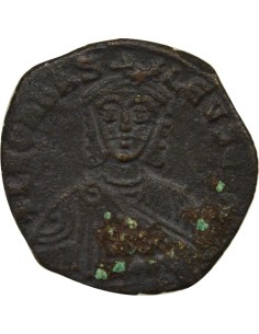 Empire Byzantin Léon VI le Sage Classe I 1 follis Cuivre 886-908 Constantinople 2