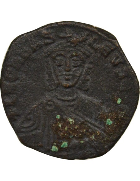 Empire Byzantin Léon VI le Sage Classe I 1 follis Cuivre 886-908 Constantinople