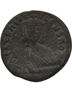 Empire Byzantin Léon VI le Sage Classe I 1 follis Cuivre 886-908 Constantinople 2
