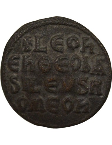 Empire Byzantin Léon VI le Sage Classe I 1 follis Cuivre 886-908 Constantinople