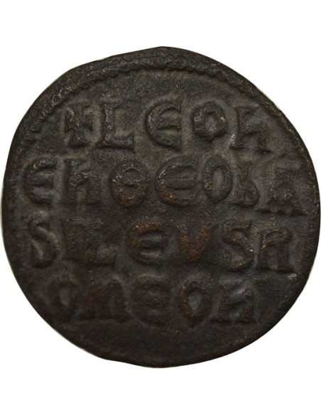 Empire Byzantin Léon VI le Sage Classe I 1 follis Cuivre 886-908 Constantinople