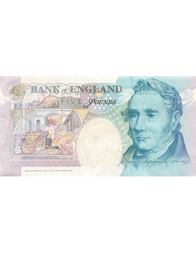 Reine d'Angleterre et du Commonwealth 5 Pounds - Stephenson - ND (1993-98) - P.382A 5 pounds 1993