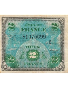2 Francs - Drapeau - 1944 - Série 2 2 francs 1944