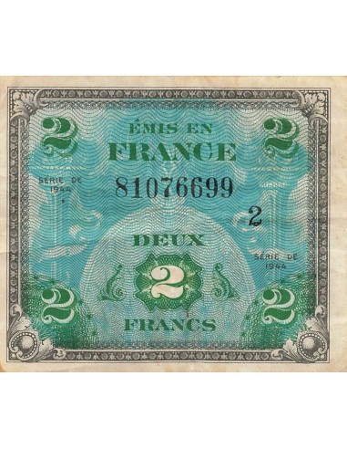 2 Francs - Drapeau - 1944 - Série 2 2 francs 1944