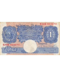 Royaume-Uni 1 Pound - Britannia - ND (1940-1948) - P.367 1 pound 1940