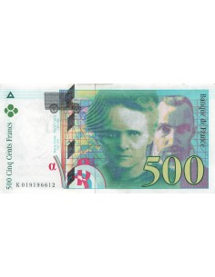 500 Francs - Pierre et Marie Curie - 1994 500 francs 1994