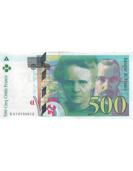 500 Francs - Pierre et Marie Curie - 1994 500 francs 1994