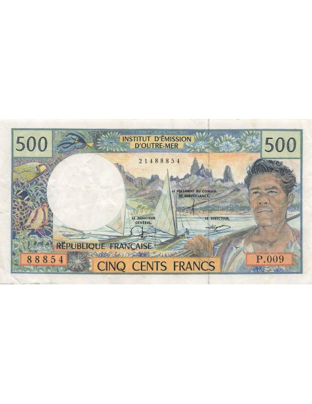 Polynésie Fr. 500 Francs - Territoires fr. du Pacifique - ND (2002-03) - P.1d 500 francs 2002