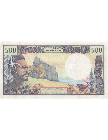 Polynésie Fr. 500 Francs - Territoires fr. du Pacifique - ND (2002-03) - P.1d 500 francs 2002