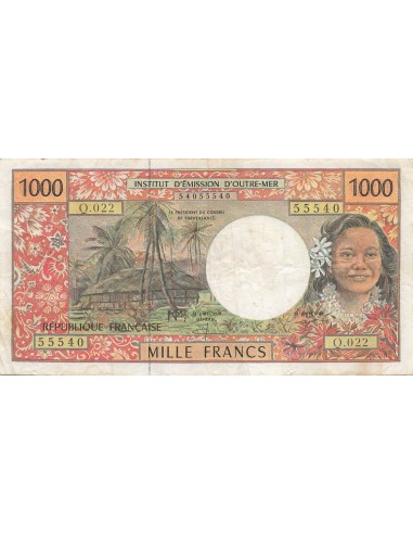 Polynésie Fr. 1000 Francs - Territoires fr. du Pacifique - ND (2001) - P.2g 1000 francs 2001