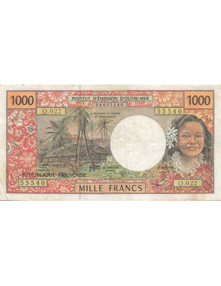 Polynésie Fr. 1000 Francs - Territoires fr. du Pacifique - ND (2001) - P.2g 1000 francs 2001