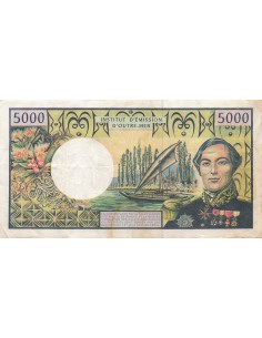 Polynésie Fr. Louis Antoine Bougainville 5000 Francs - Bougainville - Territoires fr. du Pacifique - ND (2002-03) - P.3 5000 fra 2