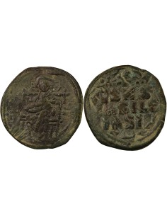 Empire Byzantin Classe D 1 follis Cuivre 1050-1060 Constantinople