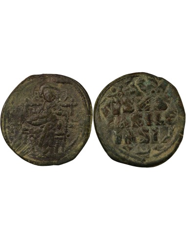 Empire Byzantin Classe D 1 follis Cuivre 1050-1060 Constantinople