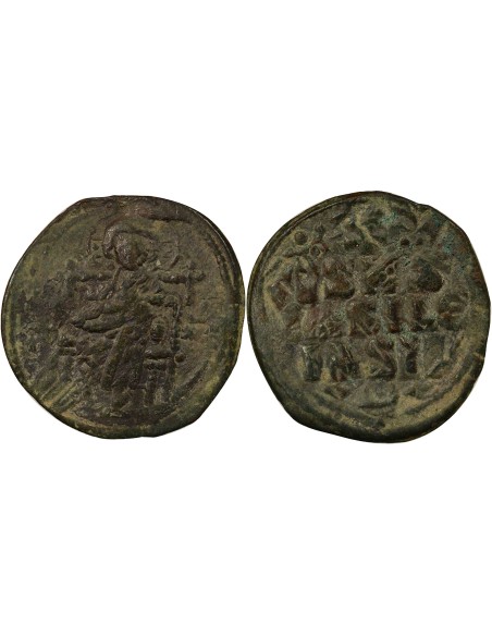 Empire Byzantin Classe D 1 follis Cuivre 1050-1060 Constantinople