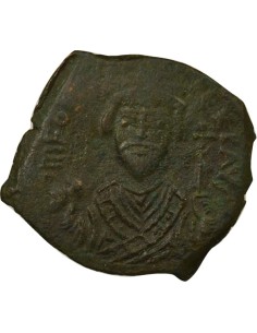 Empire Byzantin Phocas Classe II 1 follis Cuivre An 6 (607-608) Nicomédie 2