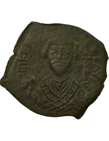 Empire Byzantin Phocas Classe II 1 follis Cuivre An 6 (607-608) Nicomédie