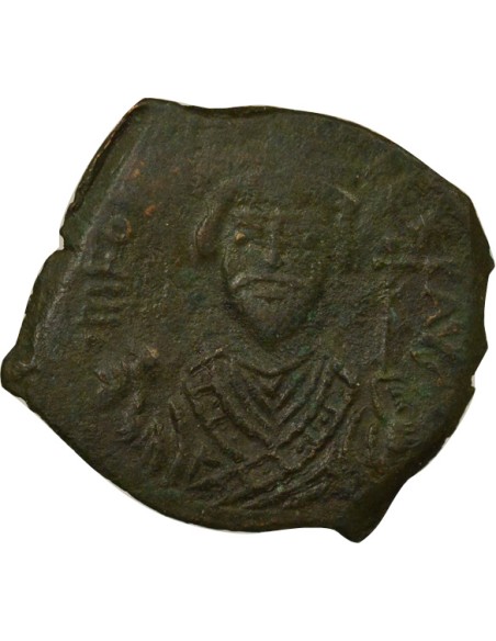 Empire Byzantin Phocas Classe II 1 follis Cuivre An 6 (607-608) Nicomédie