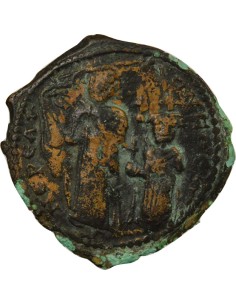 Empire Byzantin Héraclius Classe II 1 follis Cuivre An 3 (612-613) Nicomédie 2