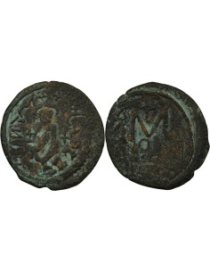 Empire Byzantin Héraclius Héraclius & Héraclius Constantin - Follis - 611 / 639 1 follis Cuivre 611-639