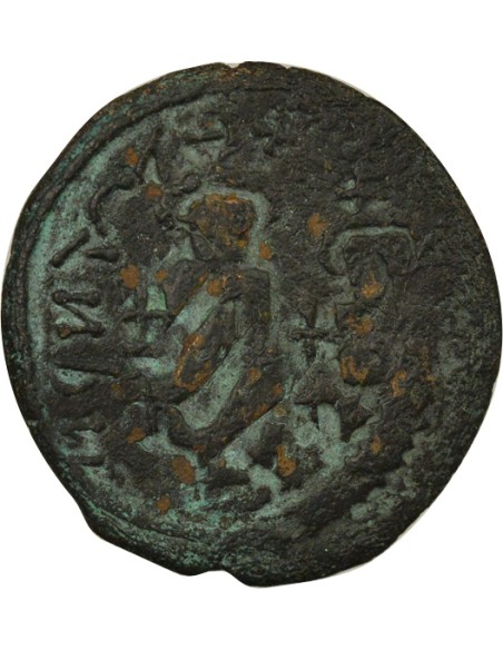 Empire Byzantin Héraclius Héraclius & Héraclius Constantin - Follis - 611 / 639 1 follis Cuivre 611-639